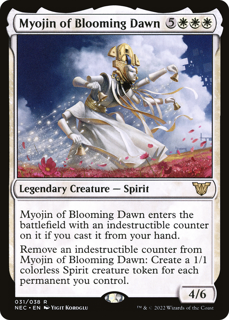 Myojin of Blooming Dawn (031) Foil - Neon Dynasty Commander