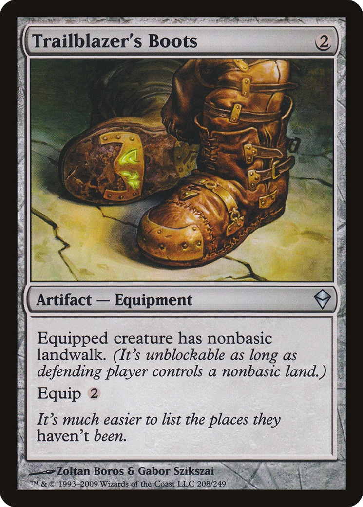 Trailblazer's Boots (208) Foil - Zendikar