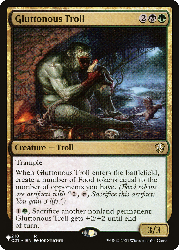 Gluttonous Troll (C21-218) - The List