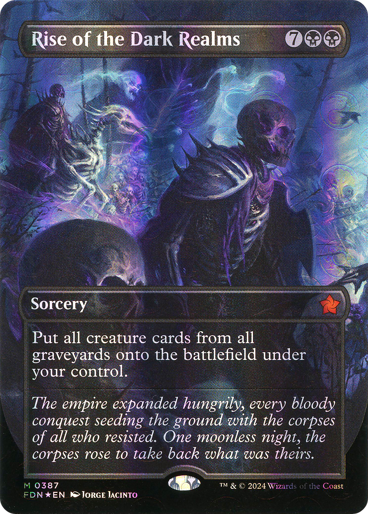 Rise of the Dark Realms (Borderless) (Mana Foil) (387) Foil - Foundations