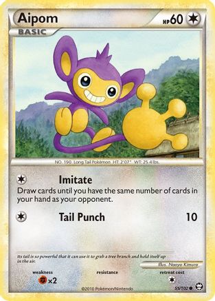 Aipom (55) Reverse Holofoil - Triumphant