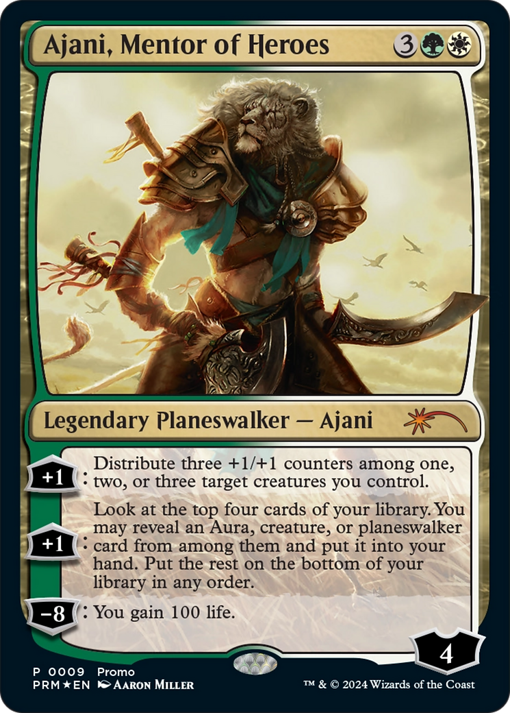 Ajani, Mentor of Heroes (2024) Foil - Media and Collaboration Promos