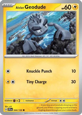 Alolan Geodude (44) Reverse Holofoil - Journey Together