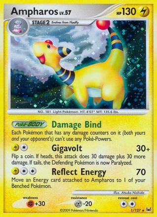 Ampharos (1) Reverse Holofoil - Platinum