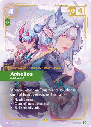 Aphelios – Exalted (Signature) (224) Foil - Spiritforged