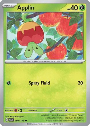 Applin (9) Reverse Holofoil - Prismatic Evolutions