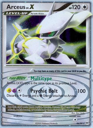 Arceus Lv.X (96) Holofoil - Arceus