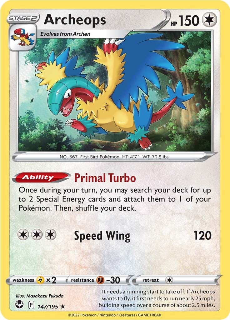 Archeops (147) Reverse Holofoil - Silver Tempest