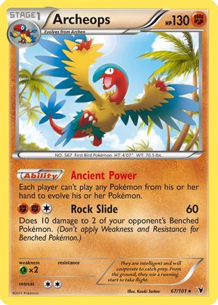 Archeops (67) Reverse Holofoil - Noble Victories