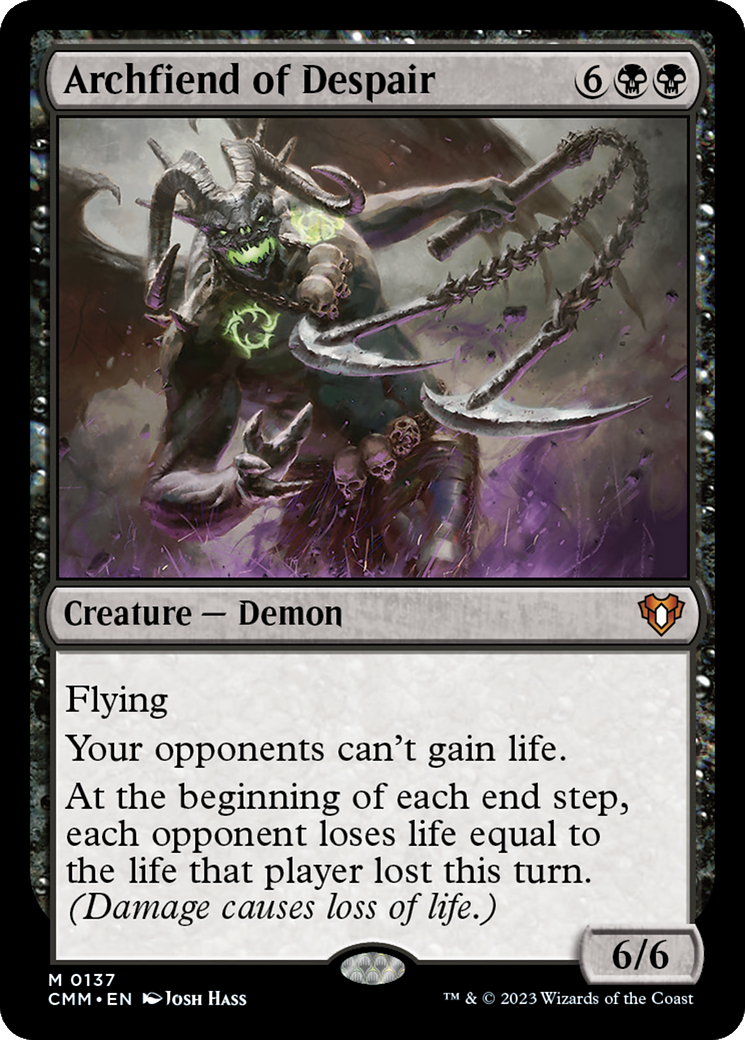 Archfiend of Despair (137) Foil - Commander Masters