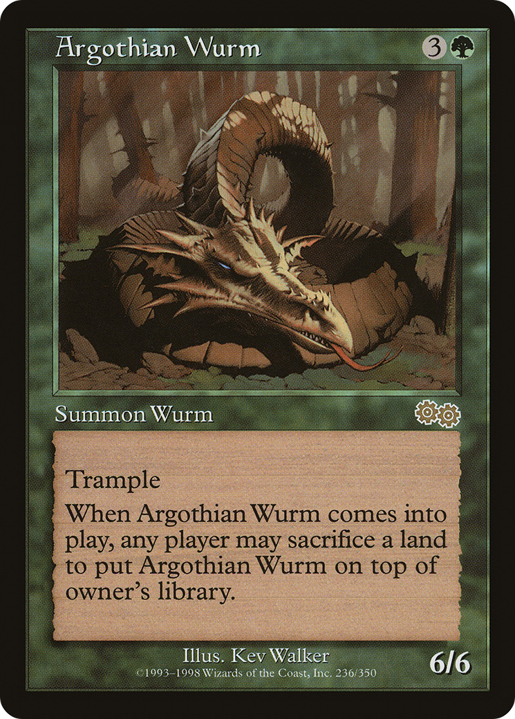 Argothian Wurm (236) - Urza's Saga