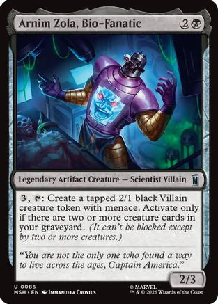 Arnim Zola, Bio-Fanatic (086) - Marvel Super Heroes