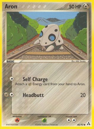 Aron (48) Reverse Holofoil - Legend Maker