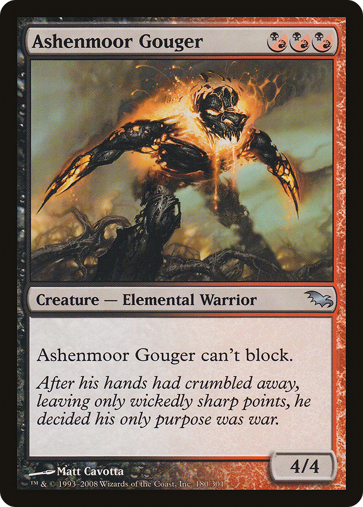 Ashenmoor Gouger (180) - Shadowmoor Foil