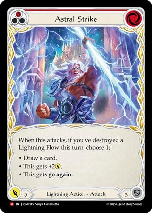 Astral Strike (OMN145) Rainbow Foil - Omens of the Third Age