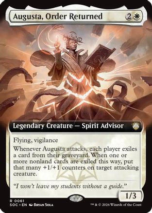 Augusta, Order Returned (Extended Art) (061) - Commander: Secrets of Strixhaven