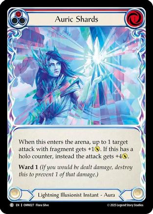 Auric Shards (Red) (OMN027) Rainbow Foil - Omens of the Third Age