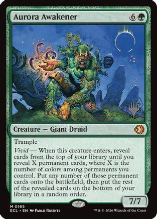 Aurora Awakener (Promo Pack) (165) Foil - Lorwyn Eclipsed
