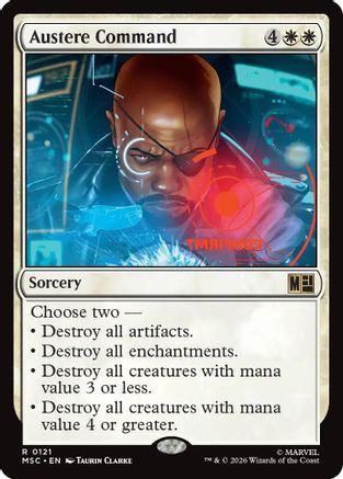 Austere Command (121) - Commander: Marvel Super Heroes