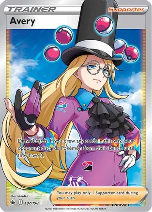 Avery (Full Art) (187) Holofoil - Chilling Reign
