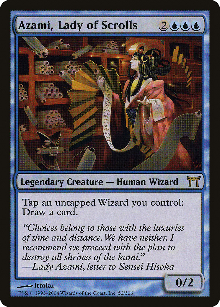 Azami, Lady of Scrolls (052) Foil - Champions of Kamigawa