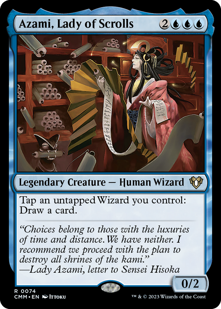 Azami, Lady of Scrolls (074) - Commander Masters