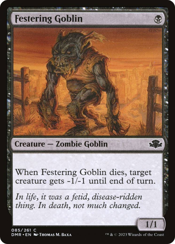 Festering Goblin (085) Foil - Dominaria Remastered