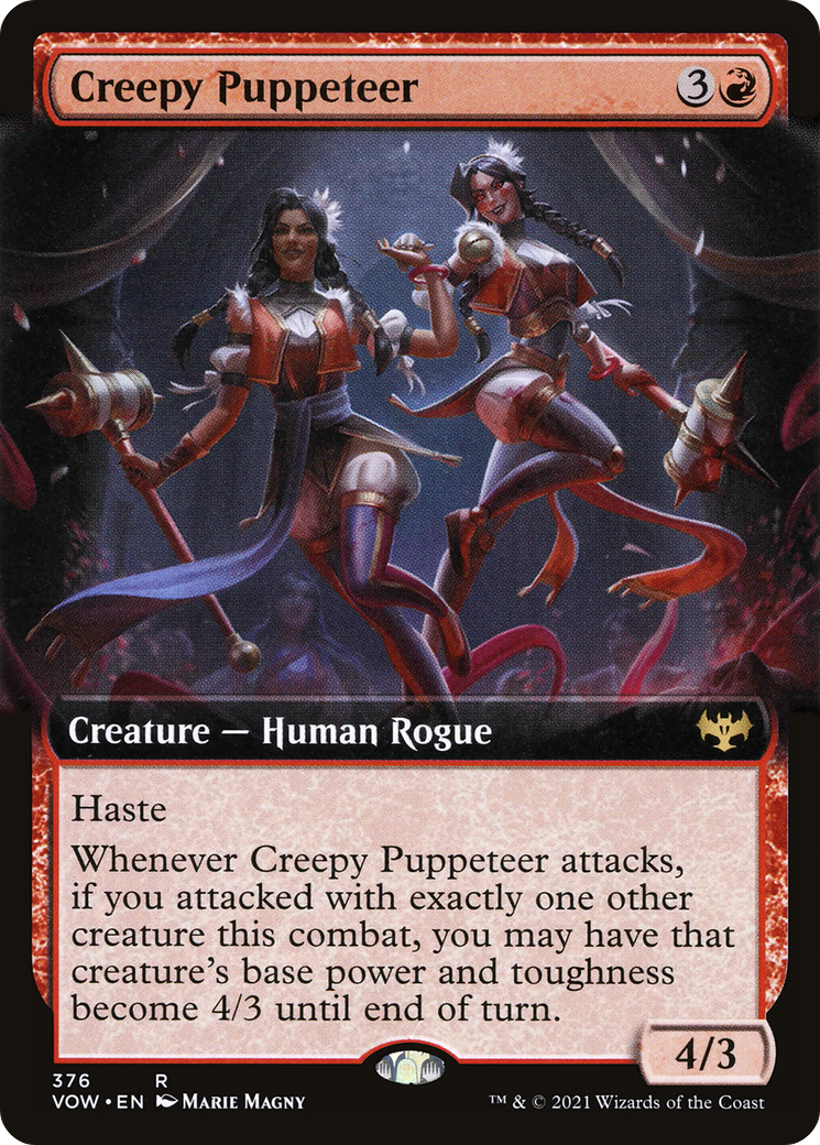 Creepy Puppeteer (Extended Art) (376) Foil - Innistrad: Crimson Vow