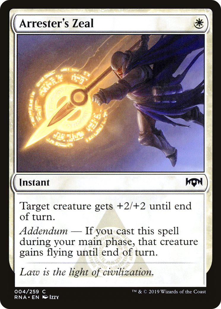 Arrester's Zeal (004) Foil - Ravnica Allegiance