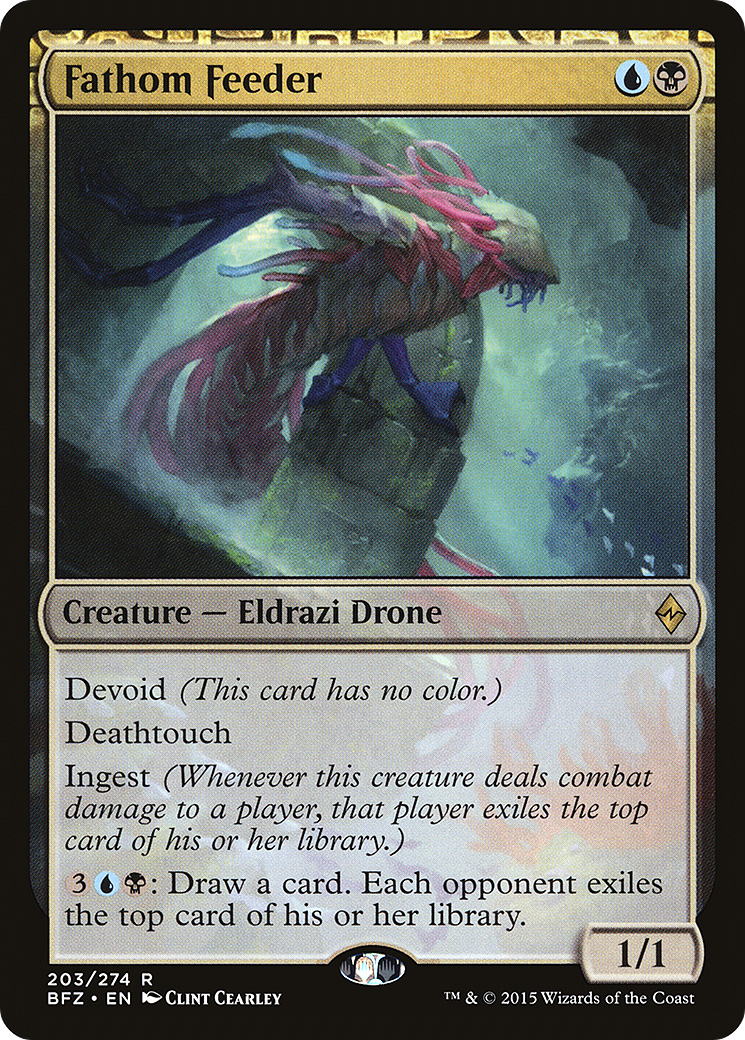 Fathom Feeder (203) Foil - Battle for Zendikar