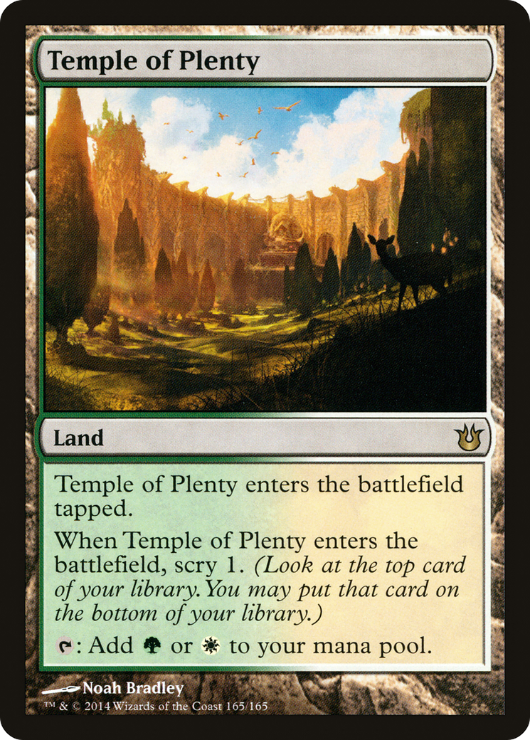 Temple of Plenty (165) Foil - Born of the Gods