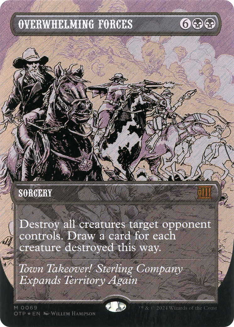 Overwhelming Forces (Textured Foil) (069) Foil - Breaking News