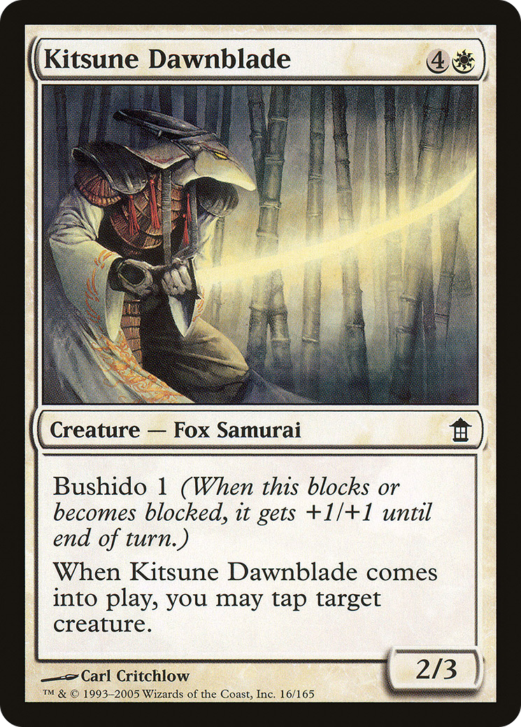 Kitsune Dawnblade (016) - Saviors of Kamigawa