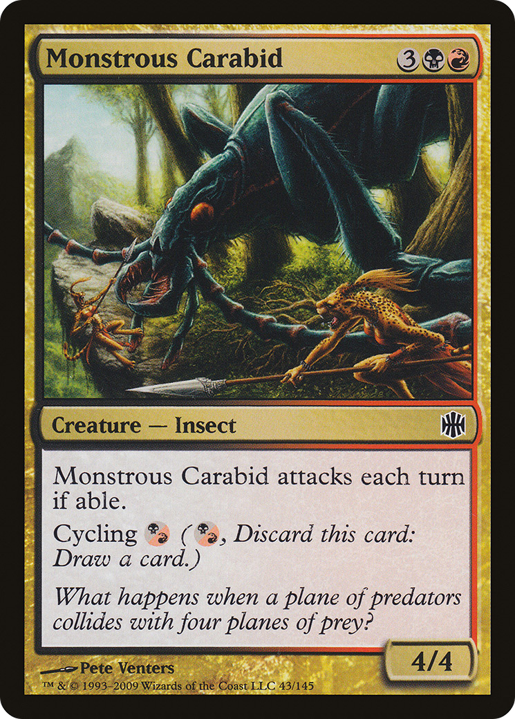 Monstrous Carabid (043) - Alara Reborn