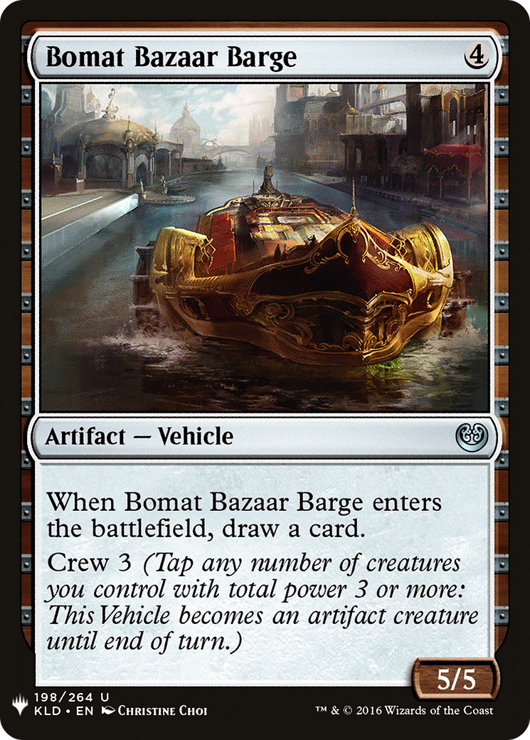 Bomat Bazaar Barge (KLD-198) - The List
