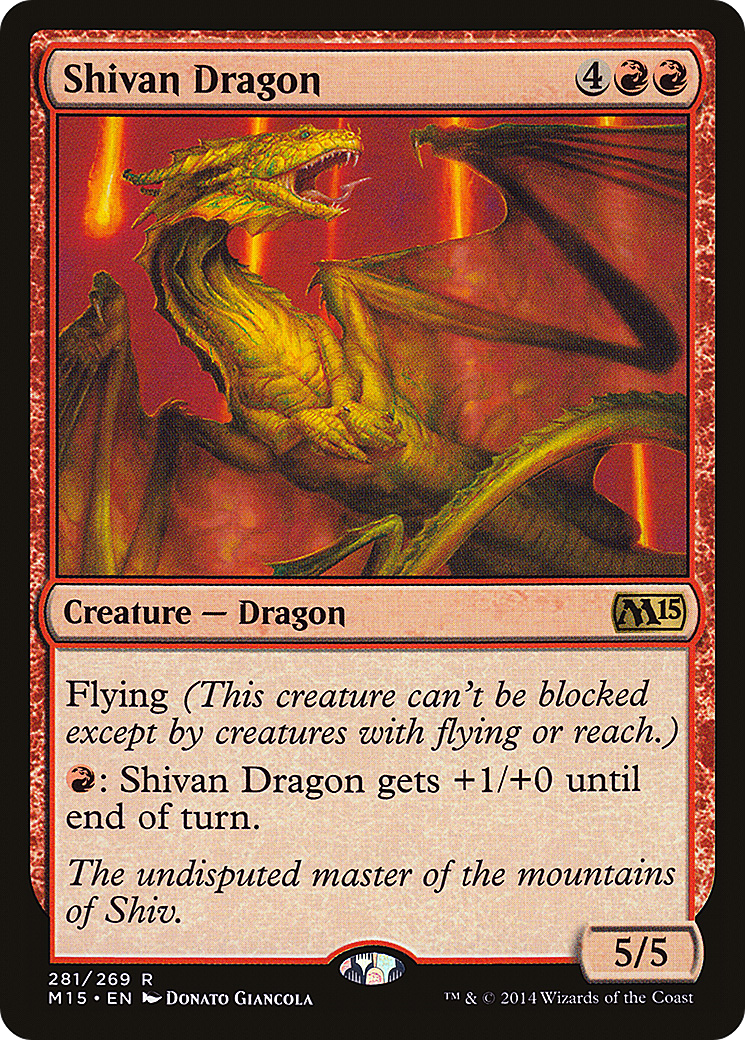 Shivan Dragon (281) - Magic 2015