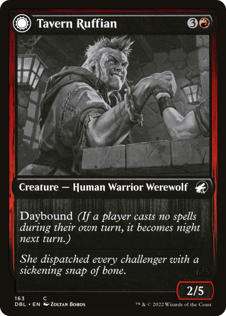 Tavern Ruffian (163) Foil - Innistrad: Double Feature
