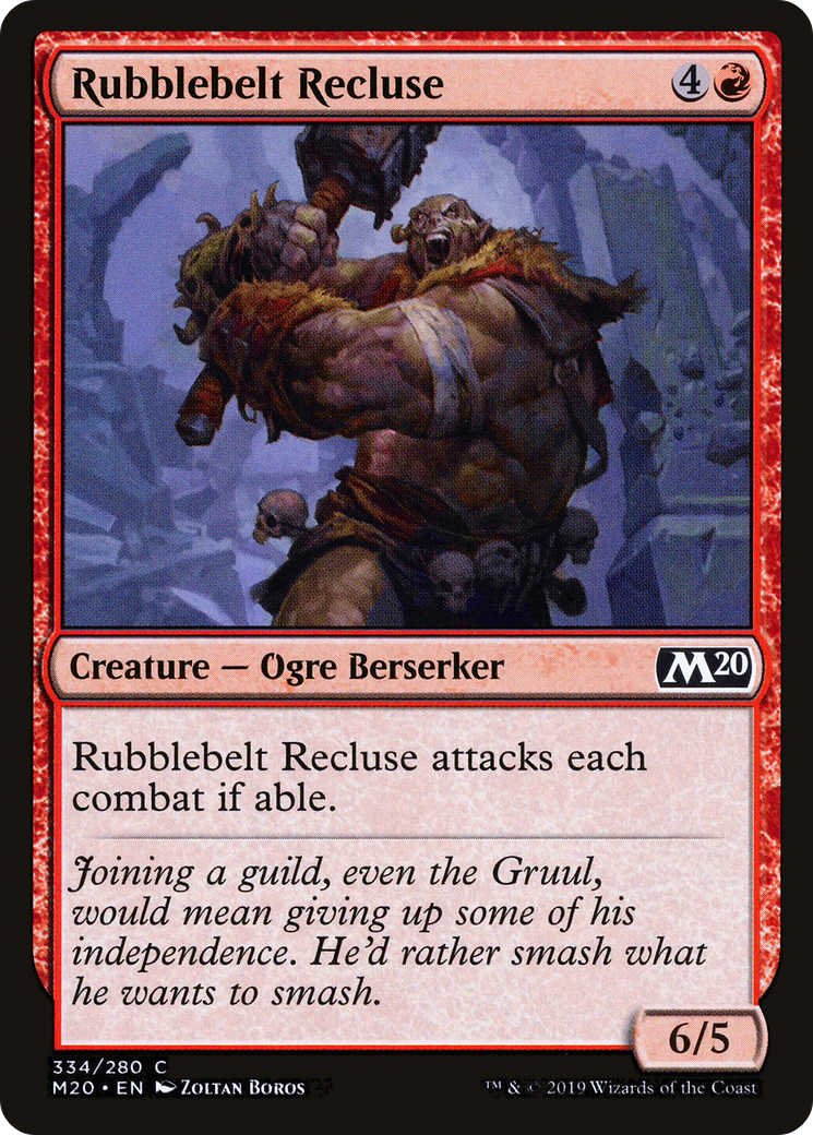 Rubblebelt Recluse (334) - Core Set 2020