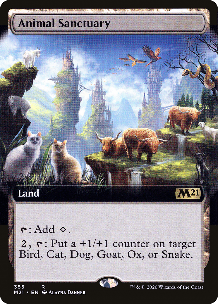 Animal Sanctuary (Extended Art) (385) Foil - Core Set 2021
