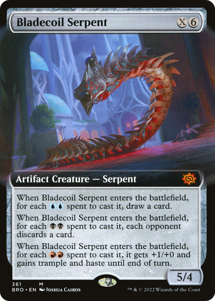 Bladecoil Serpent (Extended Art) (361) - The Brothers' War