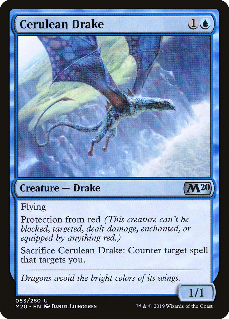 Cerulean Drake (053) - Core Set 2020