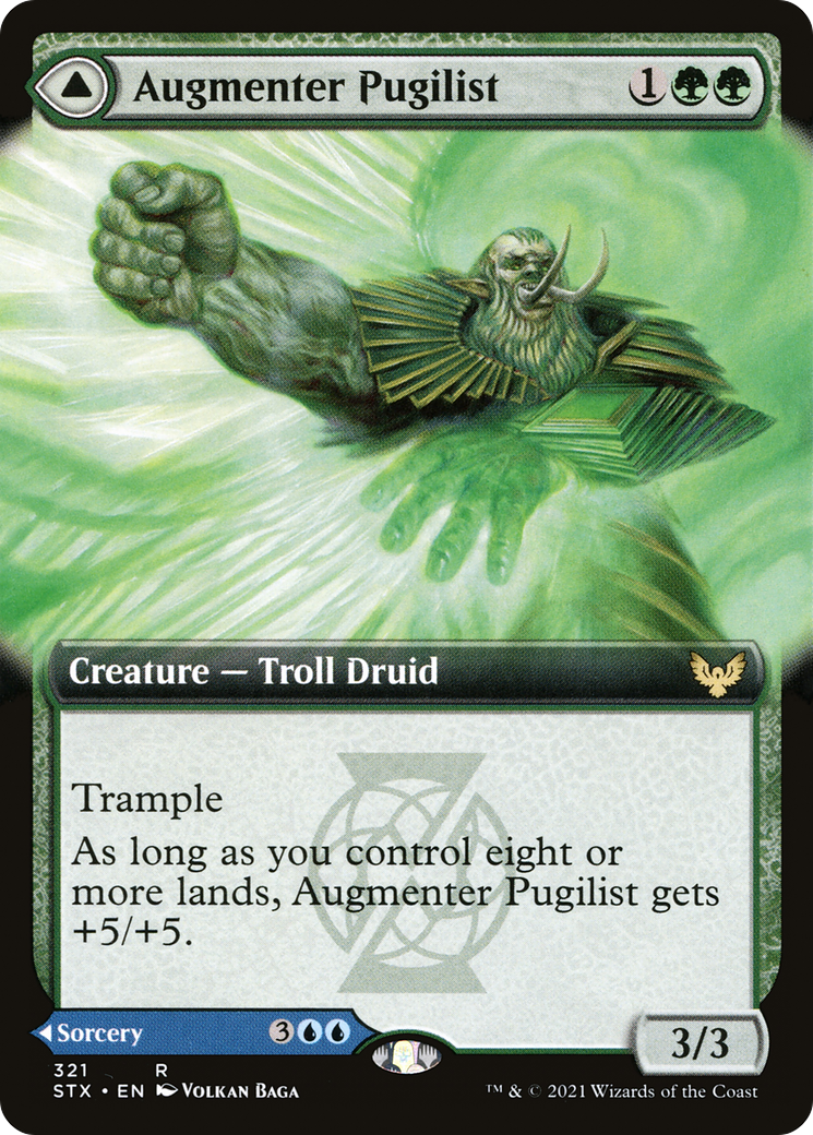 Augmenter Pugilist // Echoing Equation (Extended Art) (321) - Strixhaven: School of Mages