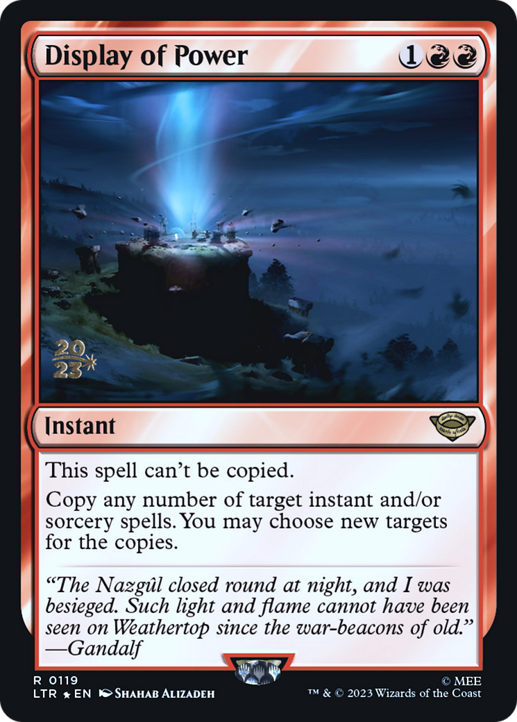 Display of Power (119s) Foil - Tales of Middle-earth Promos