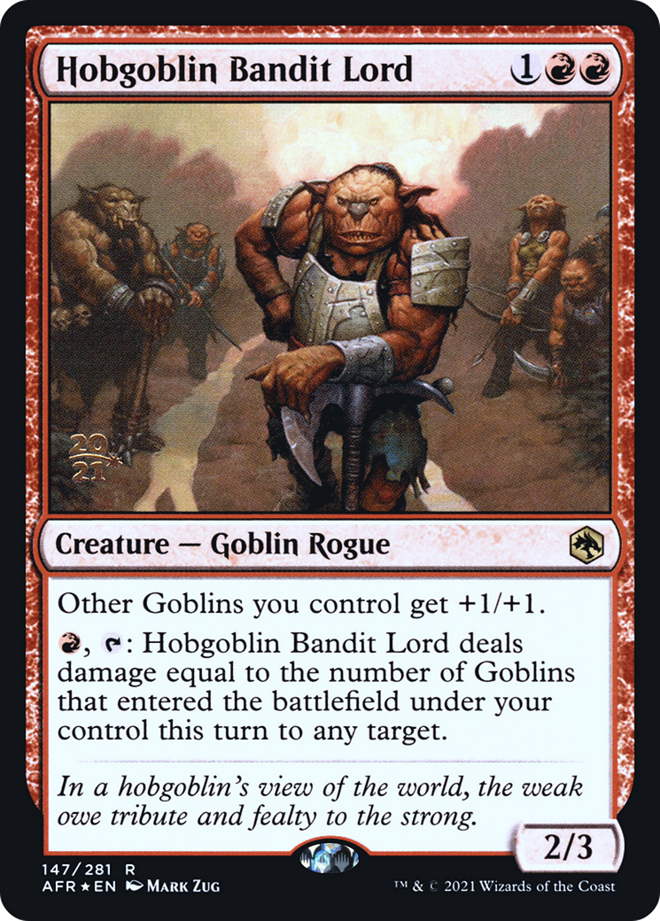 Hobgoblin Bandit Lord (147s) Foil - Adventures in the Forgotten Realms Promos