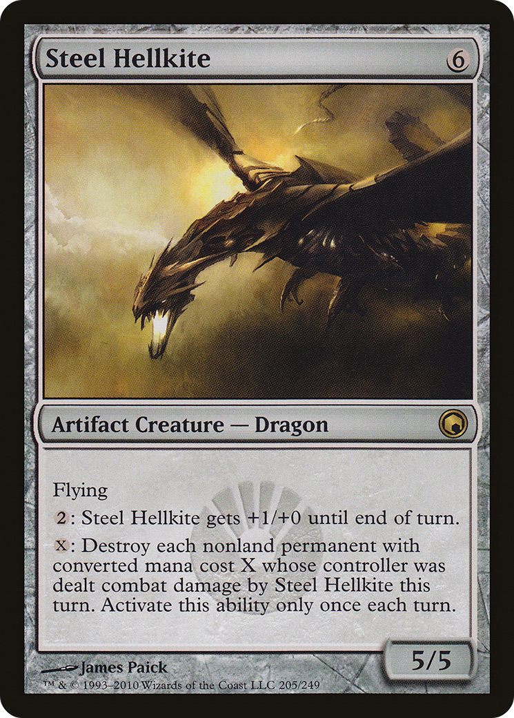 Steel Hellkite (205) Foil - Scars of Mirrodin