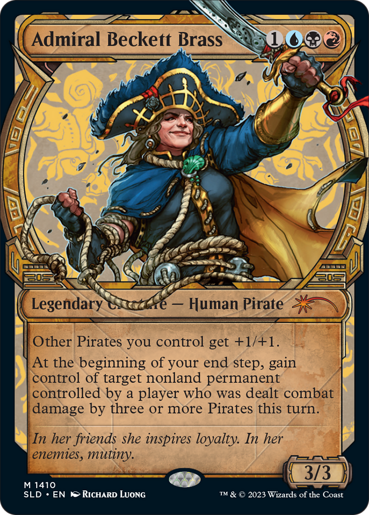 Admiral Beckett Brass (Showcase) (1410) - Secret Lair Drop