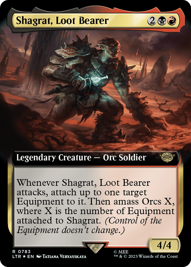 Shagrat, Loot Bearer (Extended Art) (Surge Foil) (Extended Art) (783) Foil - The Lord of the Rings: Tales of Middle-earth