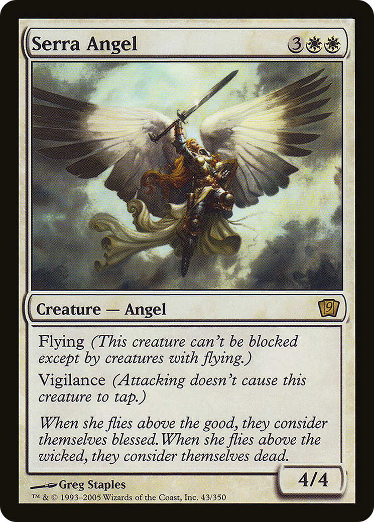 Serra Angel (043) Foil - Ninth Edition