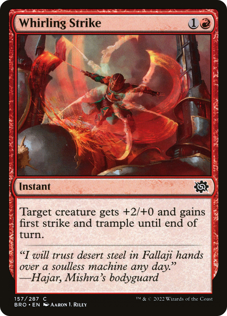 Whirling Strike (157) Foil - The Brothers' War