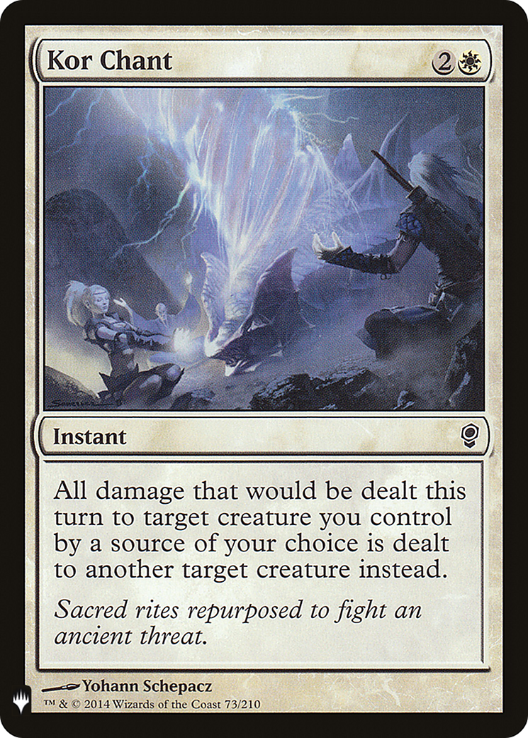 Kor Chant (CNS-73) - The List